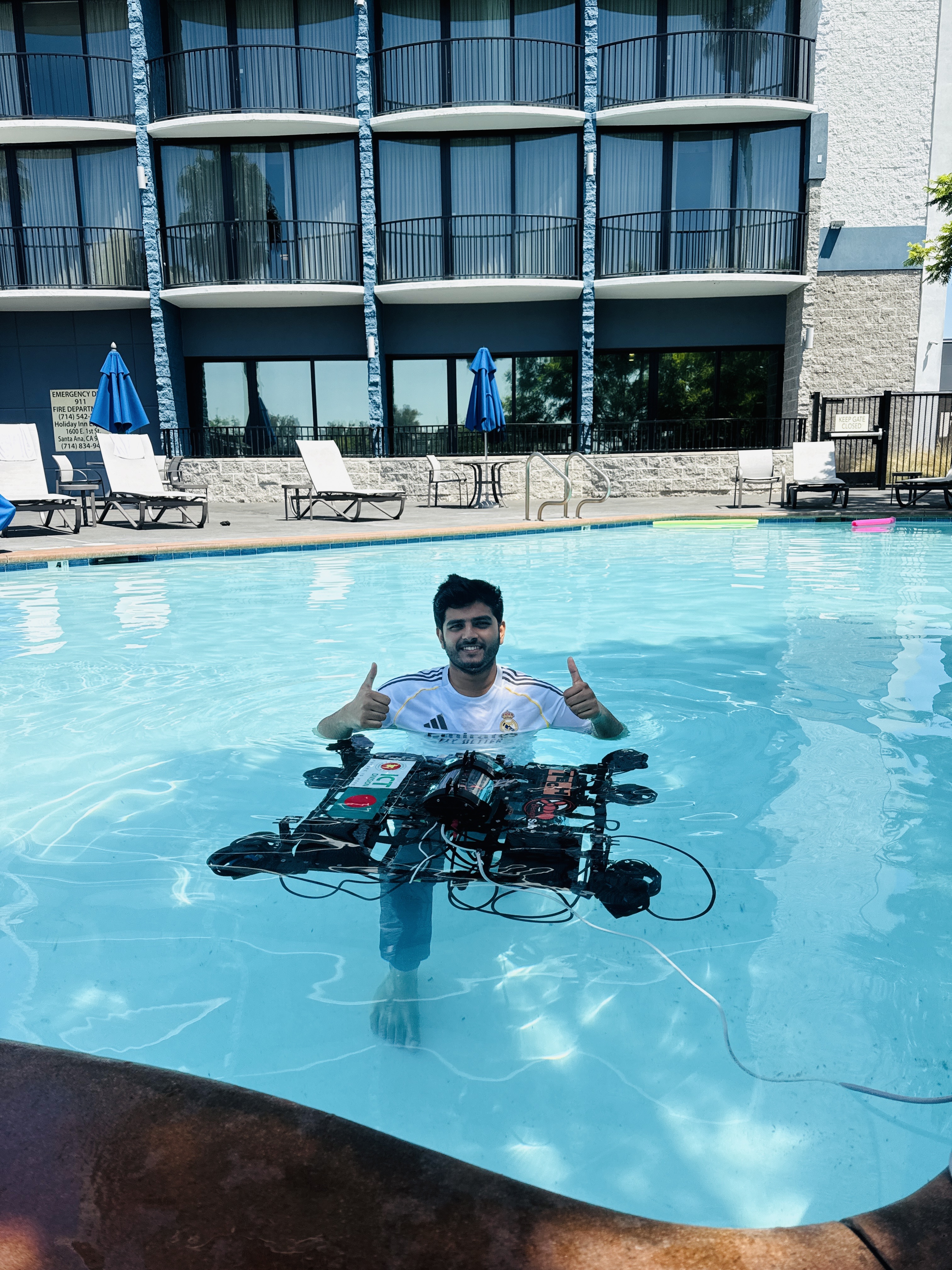 Underwater Robot Testing at Irvine, California